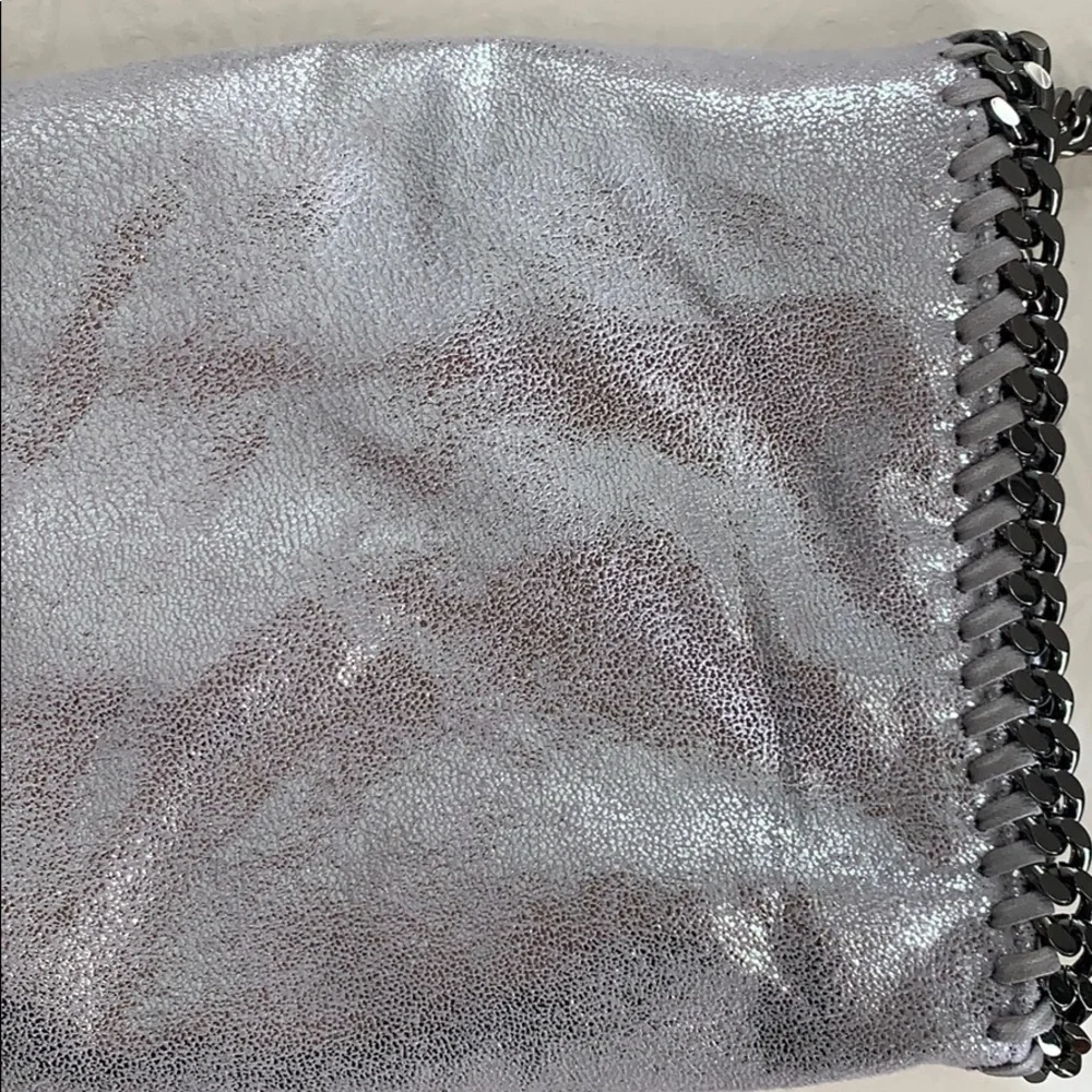 Stella McCartney Falabella Foldover Bag EUC Metallic Silver - Picture 14 of 17